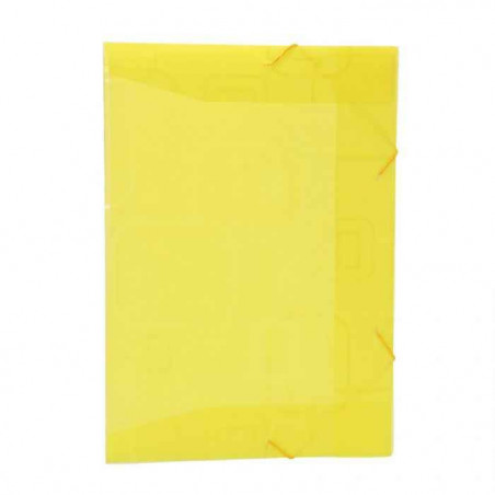 Folder Dello con elástico simple amarillo