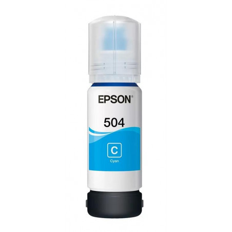 Botella de tinta Epson 504 cyan