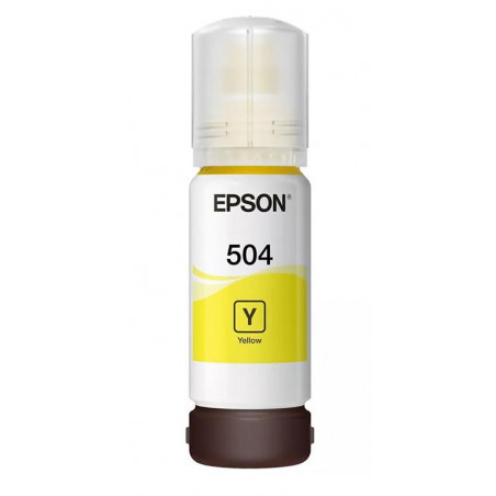 Botella de tinta Epson 504 amarilla