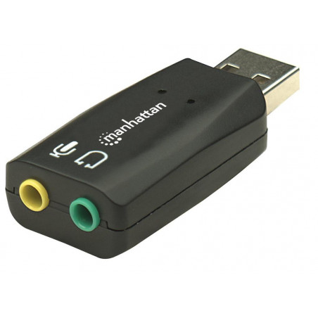 Adaptador de audio Manhattan 3-D USB de alta velocidad