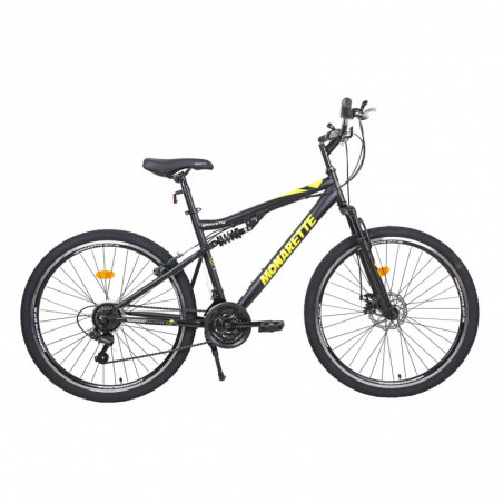 1. Bicicleta Monark Gravity 27.5" negro y amarillo