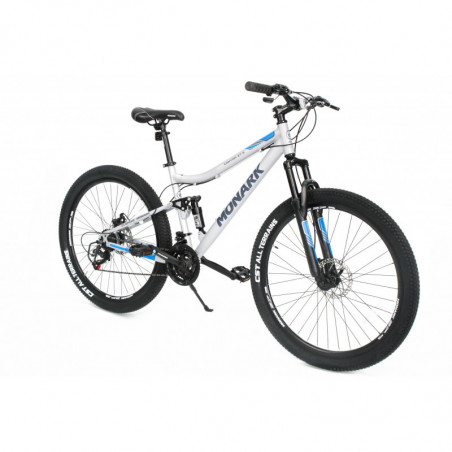1. Bicicleta Monark Canyon 27.5" gris y azul
