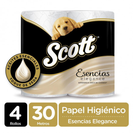 Pack x 4 Papel higiénico Scott Esencias 30 M