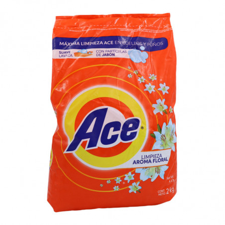 01.Detergente el polvo Ace floral 2 Kg