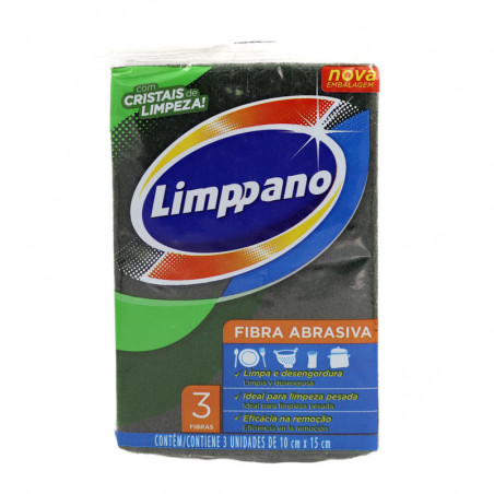 Esponja Limppano fibra abrasiva 3 piezas