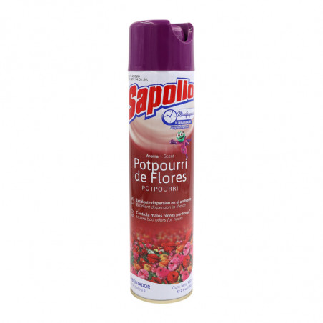 Ambientador en spray Sapolio Maxifragancia popurrí de flores 360 ml (CONSULTA DISPONIBILIDAD Y PRECIO FINAL POR WHATSAPP)