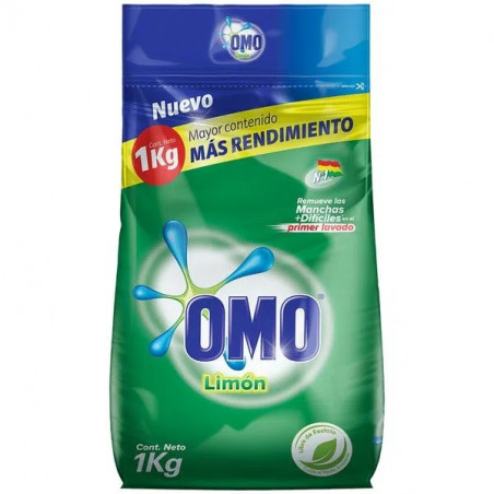 1. Detergente Omo Limón con bicarbonato 1 Kg (CONSULTA DISPONIBILIDAD Y PRECIO FINAL POR WHATSAPP)