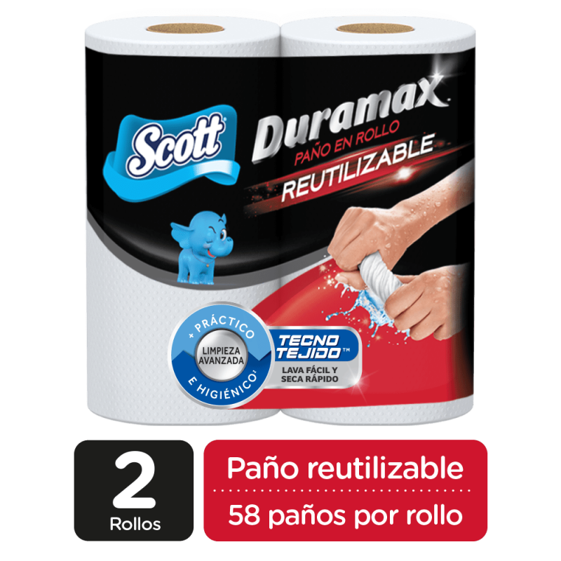 Pack x 2 Paño reutilizable Scott Duramax
