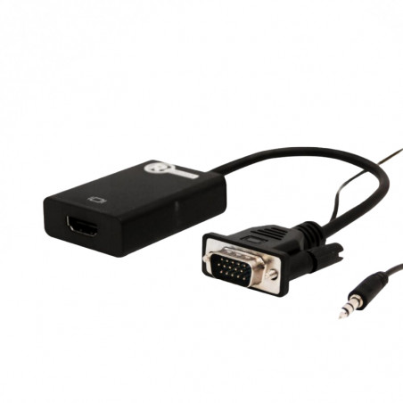 Adaptador RadioShack VGA a HDMI con audio 3.5 mm