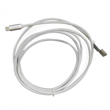 1. Cable cargador lightning RadioShack con forro metálico 1.80 M (CONSULTA DISPONIBILIDAD Y PRECIO FINAL POR WHATSAPP)