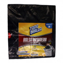 Pack x 10 Bolsas basureras Todo Brillo 140 L