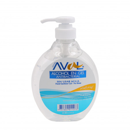 Alcohol en gel antibacterial Aval natural 380 ml (CONSULTA DISPONIBILIDAD Y PRECIO FINAL POR WHATSAPP)