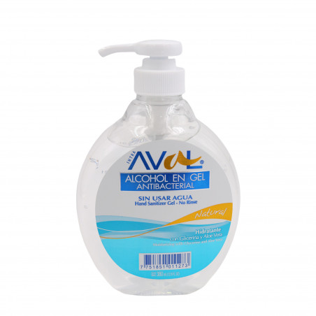 Alcohol en gel antibacterial Aval natural 380 ml