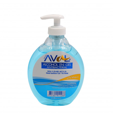 Alcohol en gel antibacterial Aval ocean 380 ml (CONSULTA DISPONIBILIDAD Y PRECIO FINAL POR WHATSAPP)