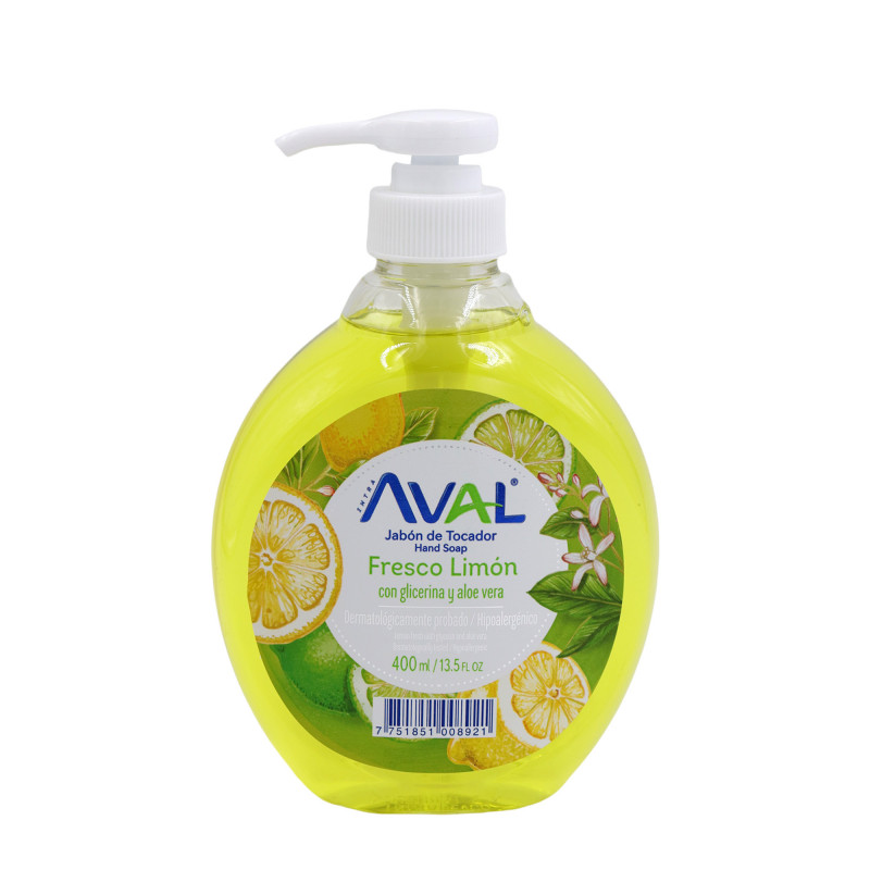 Jabón líquido Aval limón 400 ml