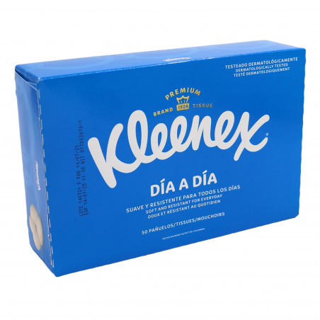 Caja x 50 Pañuelos Kleenex Box Día a Día (CONSULTA DISPONIBILIDAD Y PRECIO FINAL POR WHATSAPP)