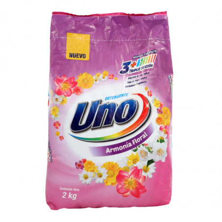 Detergente en polvo Uno floral 2 Kg