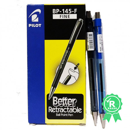 Caja de bolígrafos Pilot BP 145 retráctiles 12 unid