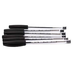 Pack x 6 Bolígrafos Trilux 032 M Faber Castell tinta negra