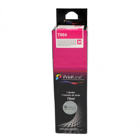 Repuesto de tinta para impresora Printline T664 magenta 70 ml (CONSULTA DISPONIBILIDAD Y PRECIO FINAL POR WHATSAPP)