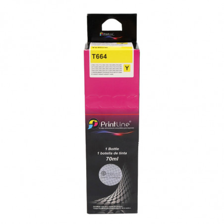 Repuesto de tinta para impresora Printline T664 amarillo 70 ml (CONSULTA DISPONIBILIDAD Y PRECIO FINAL POR WHATSAPP)