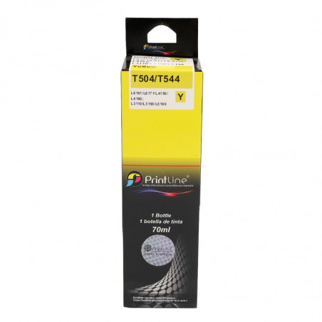 Repuesto de tinta para impresora Printline T504/T544 amarillo 70 ml (CONSULTA DISPONIBILIDAD Y PRECIO FINAL POR WHATSAPP)