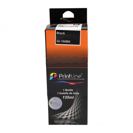 Repuesto de tinta para impresora Printline GI 190 negro 135 ml (CONSULTA DISPONIBILIDAD Y PRECIO FINAL POR WHATSAPP)