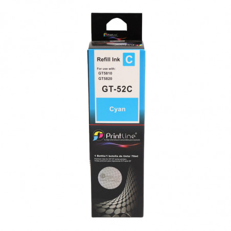 Repuesto de tinta para impresora Printline GT 51BK cyan 70 ml (CONSULTA DISPONIBILIDAD Y PRECIO FINAL POR WHATSAPP)