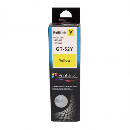 Repuesto de tinta para impresora Printline GT 51BK amarillo 70 ml (CONSULTA DISPONIBILIDAD Y PRECIO FINAL POR WHATSAPP)