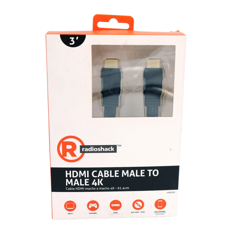 Cable HDMI RadioShack 4K 91 cm