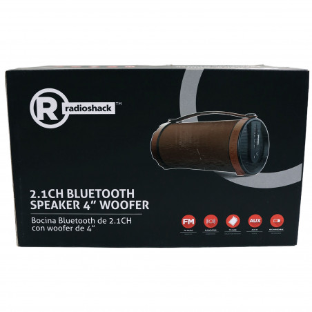 Parlante Bluetooth RadioShack 2.1 CH café con subwoofer