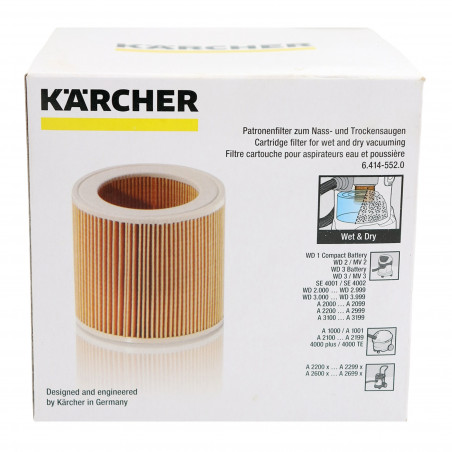 Filtro de cartucho Karcher 12.2 x 12.2 x 11.6 cm
