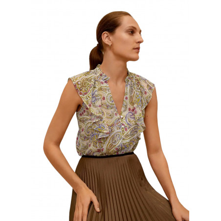 Blusa estampada Mango Isabella talla XS (CONSULTA DISPONIBILIDAD Y PRECIO FINAL POR WHATSAPP)
