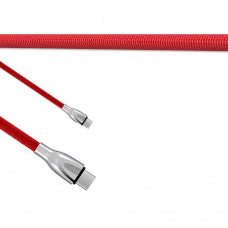 Cable USB Huavi H-18 Tipo C cobertura de tela