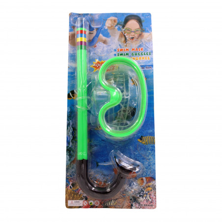 Máscara verde menta de buceo con tapones para oídos (CONSULTA DISPONIBILIDAD Y PRECIO FINAL POR WHATSAPP)
