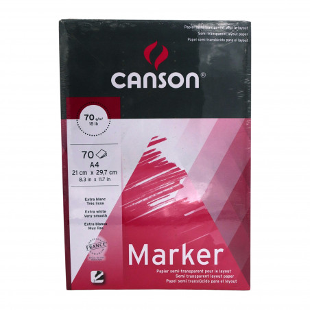 Bloc de papel A4 Canson Marker 70 hojas