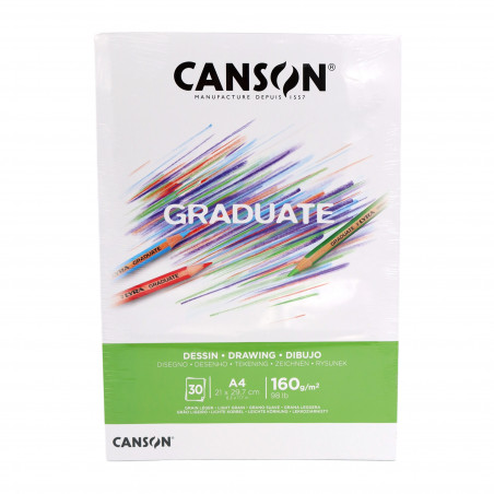 Bloc de diseño A4 Canson Graduate 30 hojas