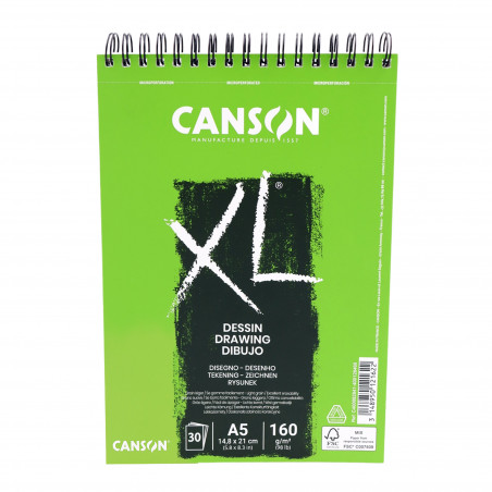 Bloc de dibujo A5 Canson XL 30 Hojas