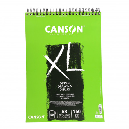 Bloc de dibujo A3 Canson XL 50 hojas