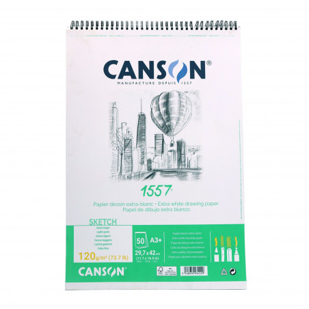 Bloc de dibujo A3 Canson 1557 50 hojas