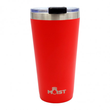 Vaso cervecero térmico Moist rojo 473 ml