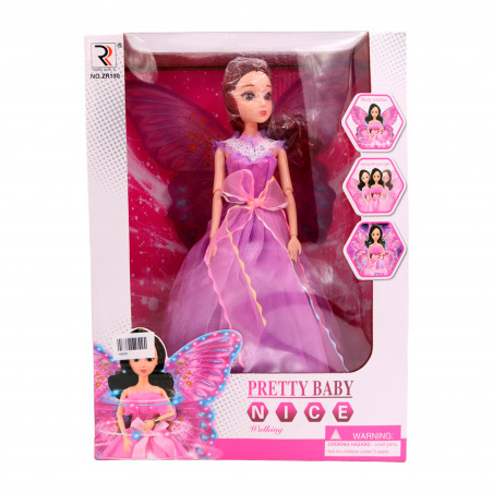 Princesa Chiky Poon Light Music Pretty Baby violeta con alas (CONSULTA DISPONIBILIDAD Y PRECIO FINAL POR WHATSAPP)