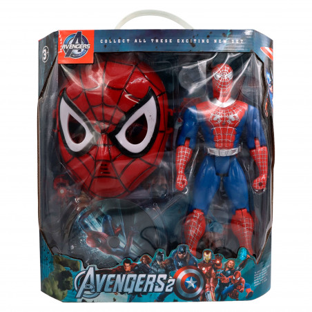 Set Chiky Poon Máscara + super héroe Spider Man
