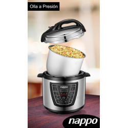 Olla a presión eléctrica Nappo NEK-085 multifunción