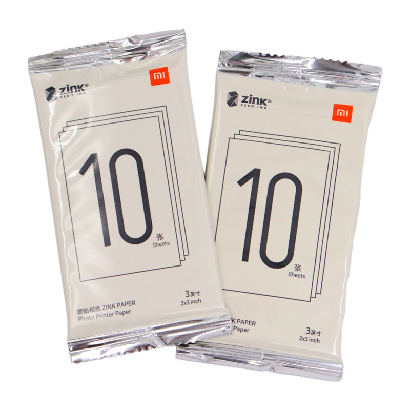 Dewanxin Papel de pasta para impresión de bolsillo Xiaomi, 50 hojas de 5 x  3 pulgadas, papel de pasta de impresión ZINK para impresora de fotos