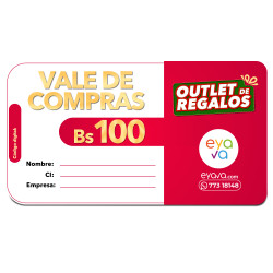 VALES DE COMPRA POR BS.100
