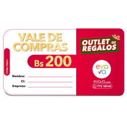 VALES DE COMPRA POR BS.200