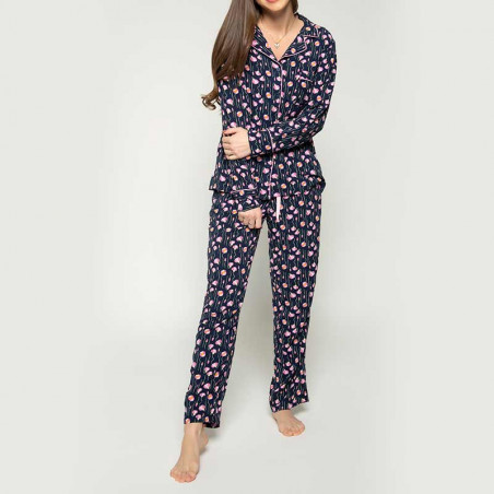1. Pijama Textilón conjunto femenino estampado floral