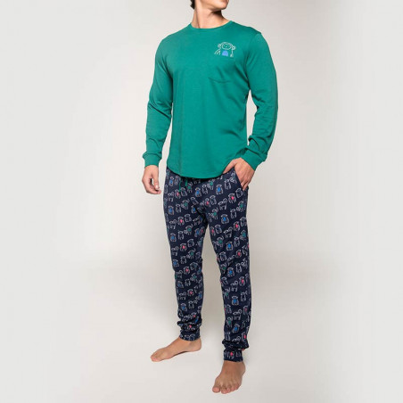 Pijama Textilón conjunto masculino Animalitos