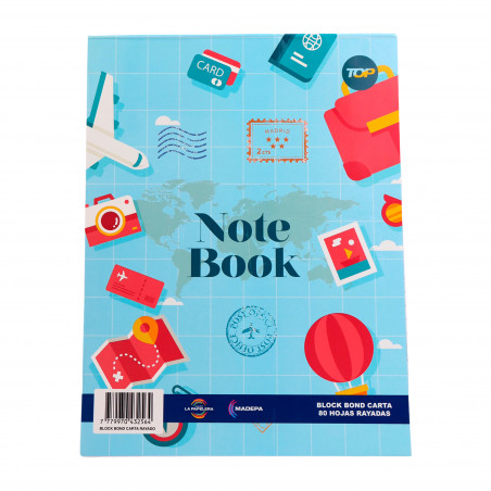 Block rayado TOP Carta 80 hojas (CONSULTA DISPONIBILIDAD Y PRECIO FINAL POR WHATSAPP)